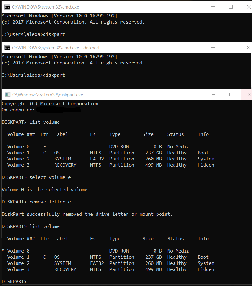 Hide Any Drive in Windows Using Command Prompt Hide Any Drive in Windows Using Command Prompt